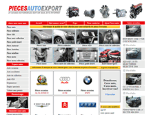 Tablet Screenshot of pieces-auto-export.com